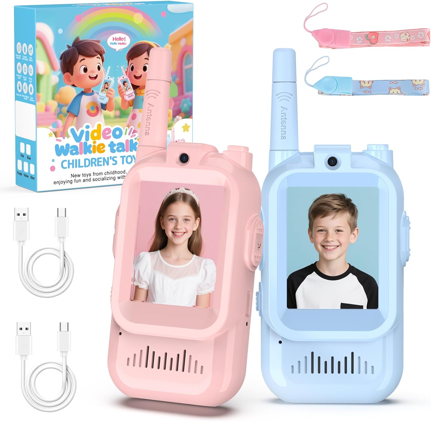 Children's Communicative Gadgets Ideal for Virtual Interaction Select Your Color Preference (Vibrancy Pink/Sky Blue)