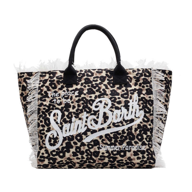 Korean Tote Women's Personalized Leopard Pattern Handbag Retro Large Capacity Shoulder Bag New Casual Versatile Fashion
