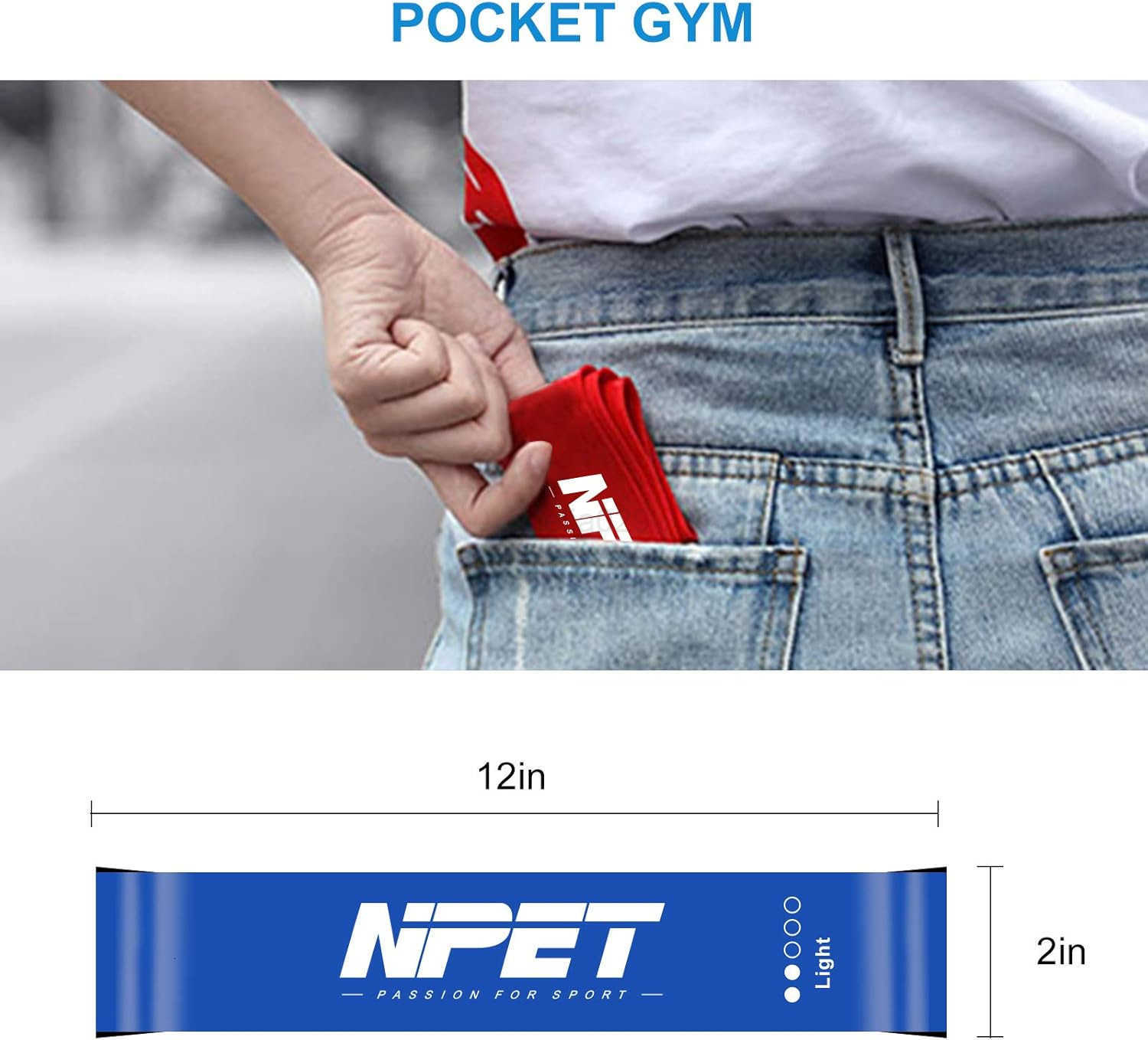 Resistance Loop Bands Resistance Exercise Bands for Home Fitness Stretching Physical Therapy Strength Training Workout Bands W250912