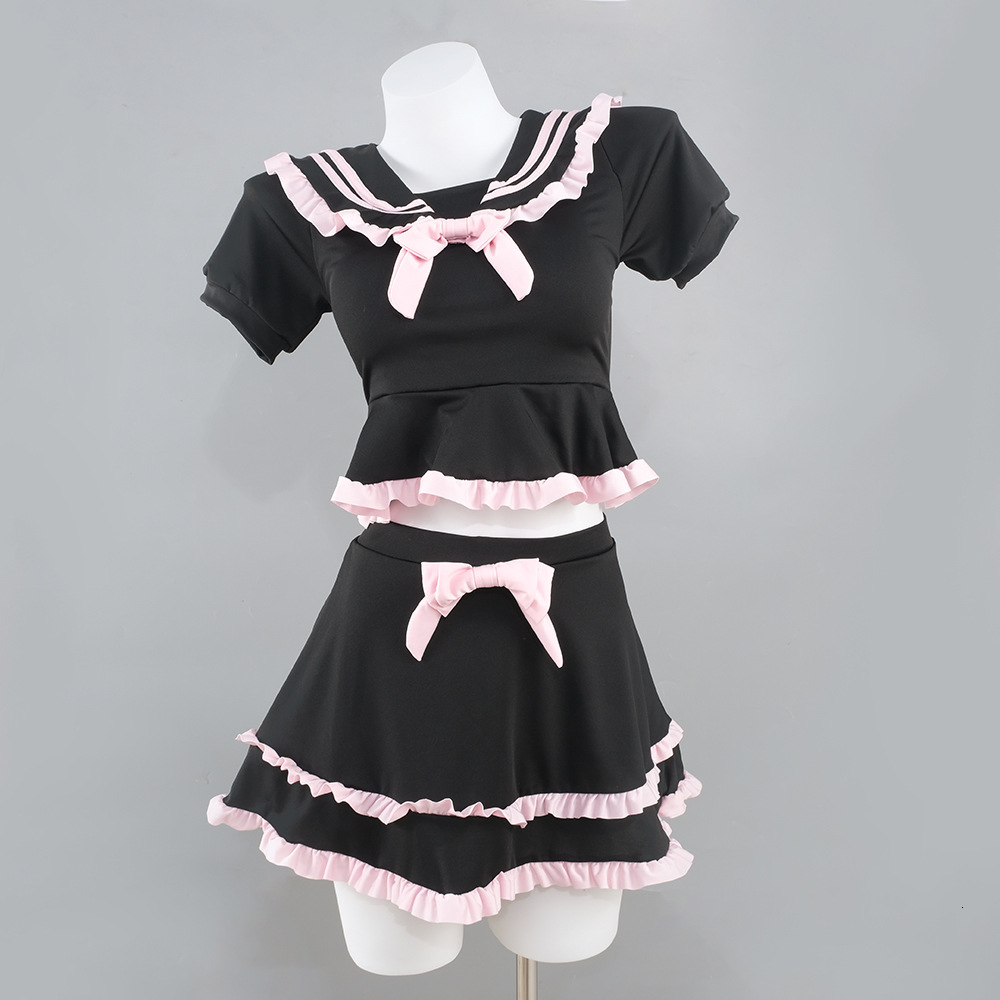 Women's Swimsuit New Summer Two-Piece Skirt Style Student Pure Desire High-End Small Petite Slimming Swimwear