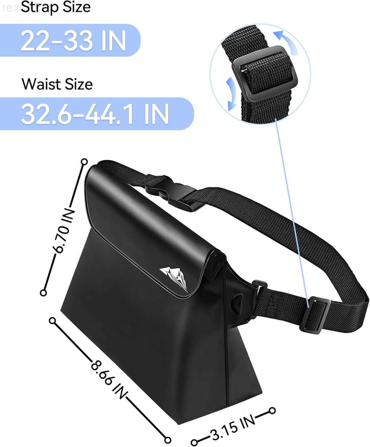 234 Pack Waterproof Pouch with Waist Strap Screen Touchable Dry Bag with Adjustable Belt for Phone Valuables for Kayaking Swimming Snorkeling Boating 
