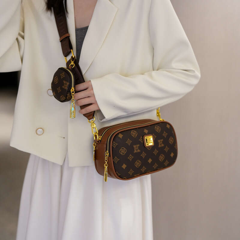 Designer Bag Fashion Pattern Printed Crossbody Bags Multi-layer Small Square Bags for Women Simple Ladies Shoulder Crossbody Bag