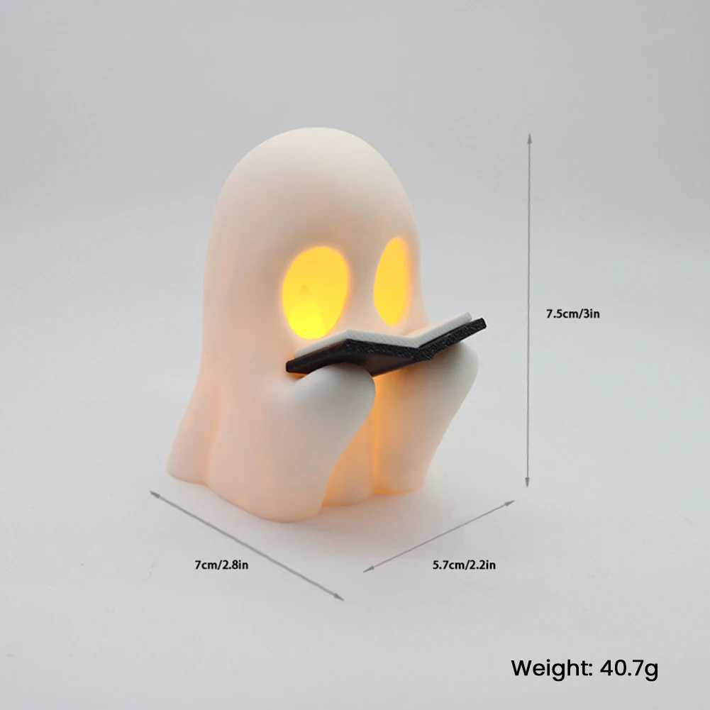 PVC Choir Ghost NightLight Flameless Flickering Candles BatteryPowered Halloween Decorative Lamp 2025 Halloween Atmosphere Prop C251122