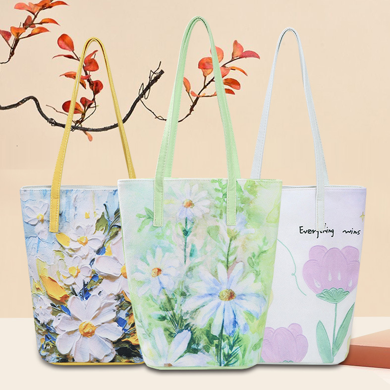 Floral Velvet Bag Versatile Large Capacity Bucket Bag Women S Printed Free Shipping Handbag Casual Artistic High End Fashion Luxury Bag Designer Bag S