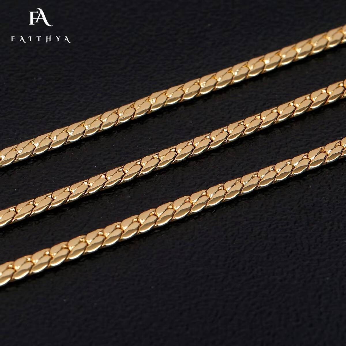 Oro Laminado Hot Selling 5mm Cuban Snake Link Chain Gold Filled 18k Waterproof Necklace Chain