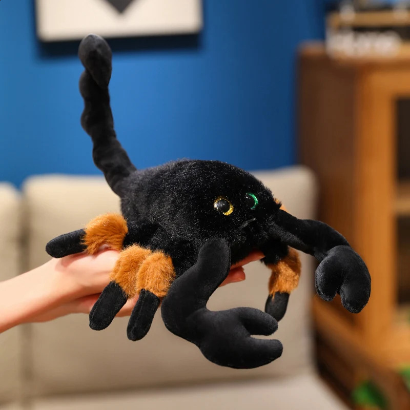 Cute Scorpion Plush Toy Lifelike Scorpion Plush Pendant Soft Creeping Trick Toy Adventure Enthusiast Gift Halloween Decor 250912