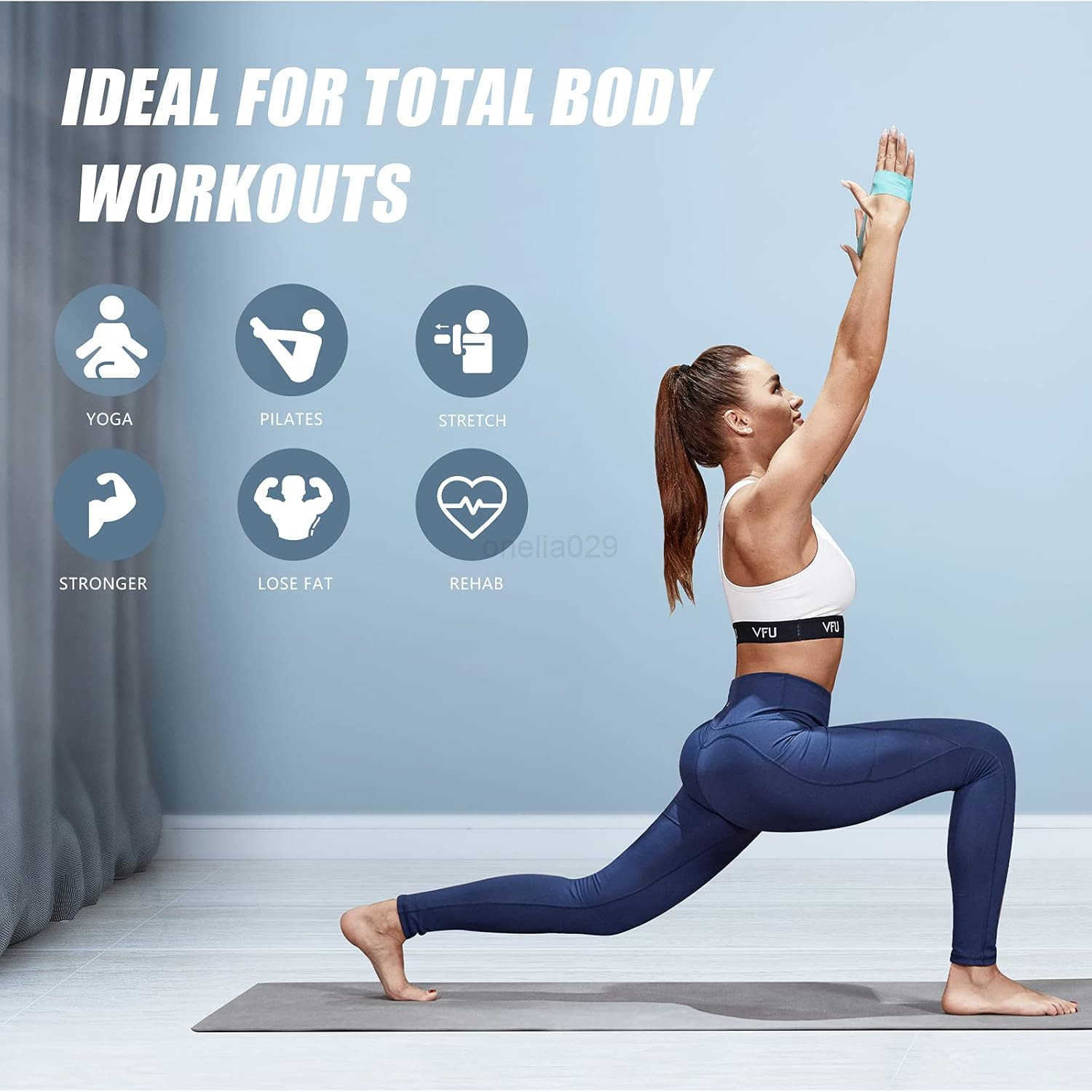 Resistance Bands for Working Out NonSlip Fabric Booty Bands for Women and Men Exercise Bands for Legs and Butt Glute Hip Workout Pilates Home Fitness 