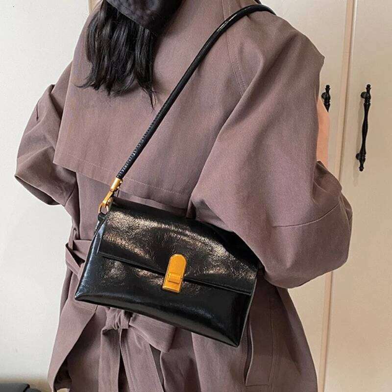 Fashion Small Flap Pu Leather Crossbody For Women 2025 New Trend Designer Simple Solid Color Handbags Women's Shoulder Bag