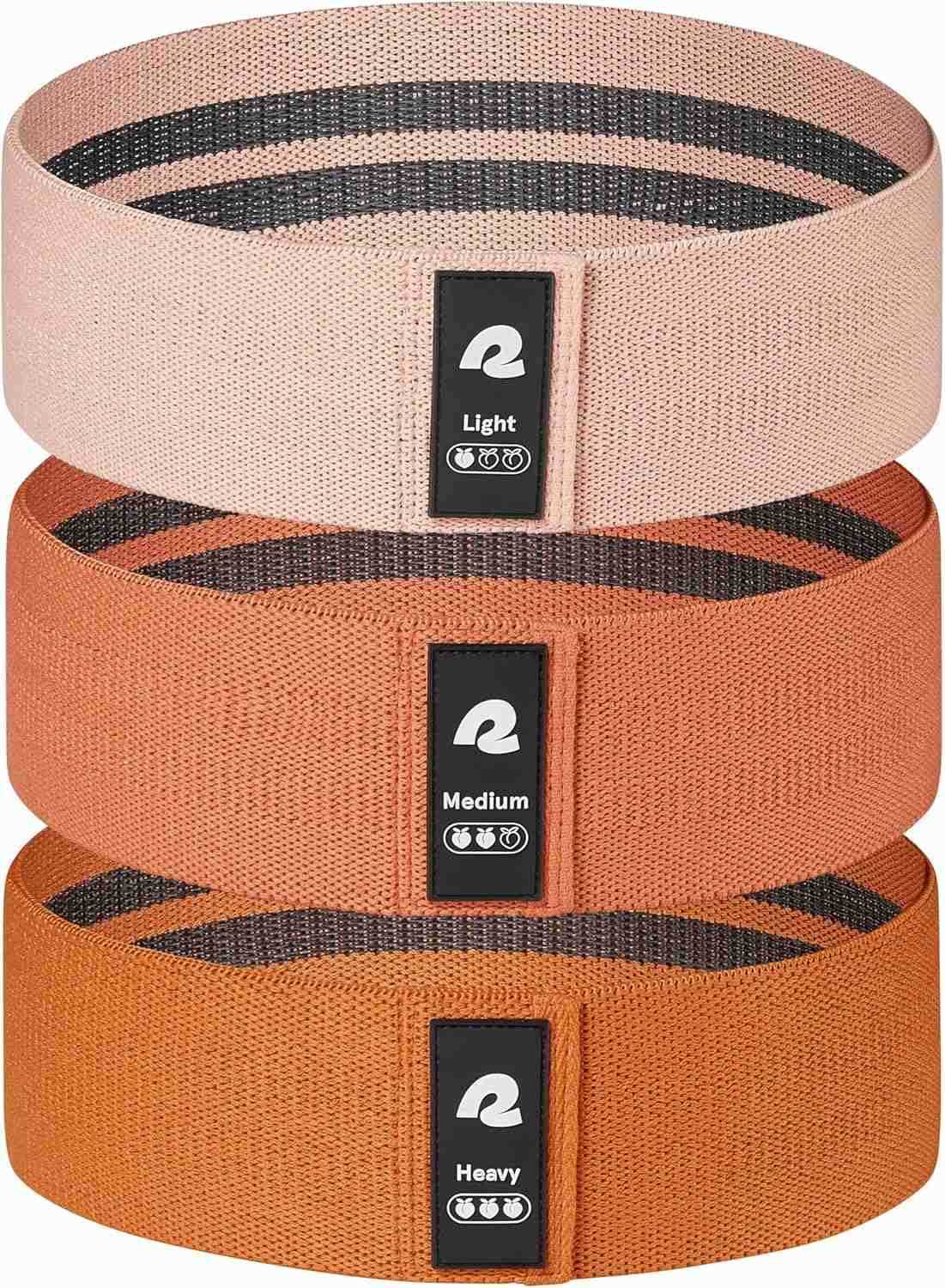 Retrospec Engage Booty Bands Resistance Band Set for Working Out Exercise Lightweight Portable for Men Women W250912