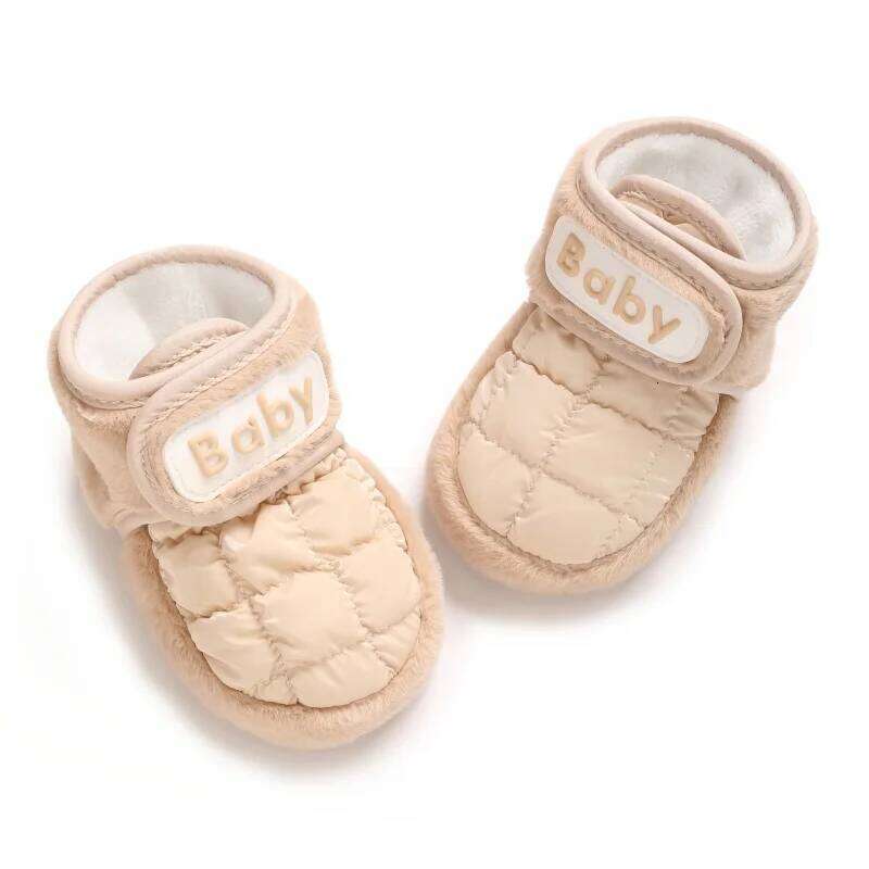 Thick Veet Warm Cotton Baby for Autumn And Winter 0-18 Months Unisex Walking Learning Shoes Cozy Infant Footwear