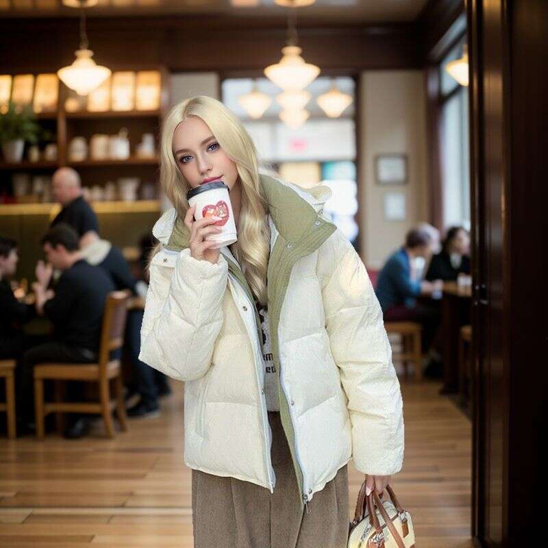New Short, Thick Down Cotton Jacket For Women With A High-End Feel, Hooded, Foreign Trade Bread Jacket, Trendy