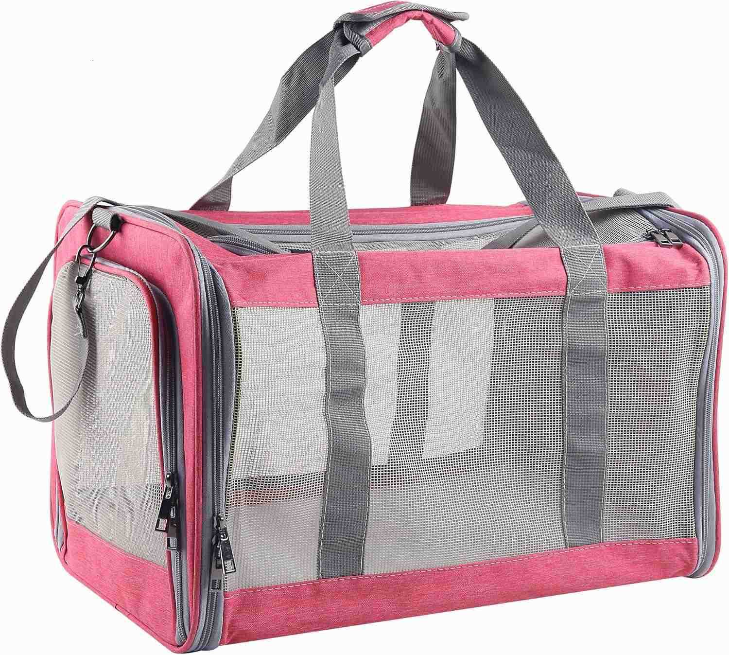 Cat Dog Carrier for Small Medium Cats Pet Carrier for Large and Medium Cats Puppies Portable Cat Carrier Soft Pet Carrier for Cats Cat Bag Carrier Air