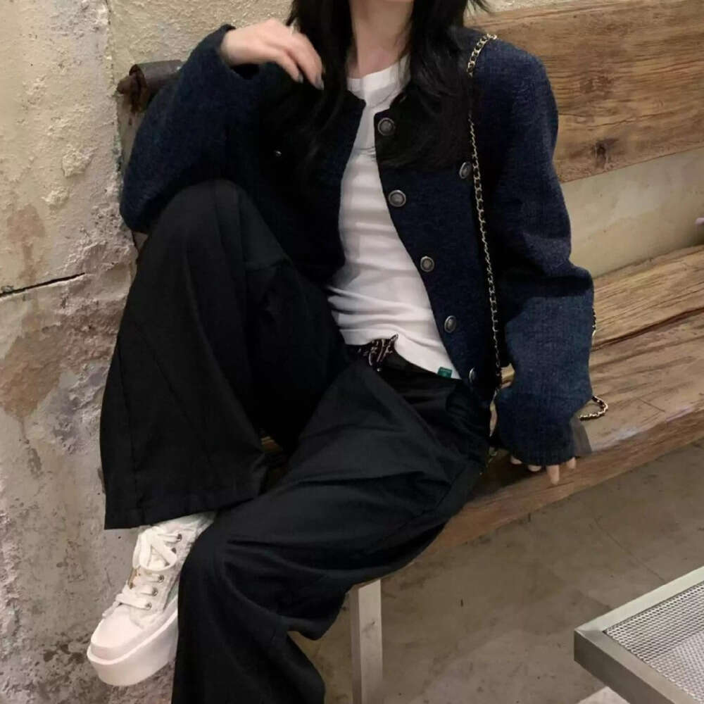 DHEssentials French Style Elegant Little Chanel Coat for Women 2025 Autumn High-end Super Beautiful Petite Short Cardigan Top Trendy