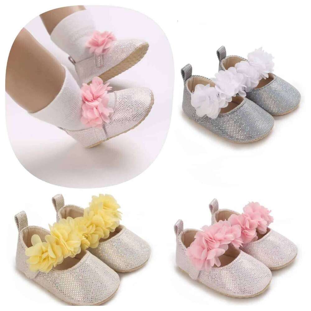 "Spring/Autumn Baby Walkers 0-18M - Floral Princess Shoes | Breathable Moc Design"