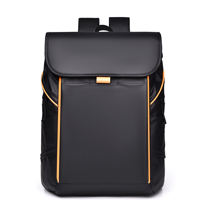 Men S Backpack Yellow Designer Bag Free Shipping Line Color Block Luxury Bag Backpack Laptop Bag Fashionable High Quality Backpack Business Travel Bag