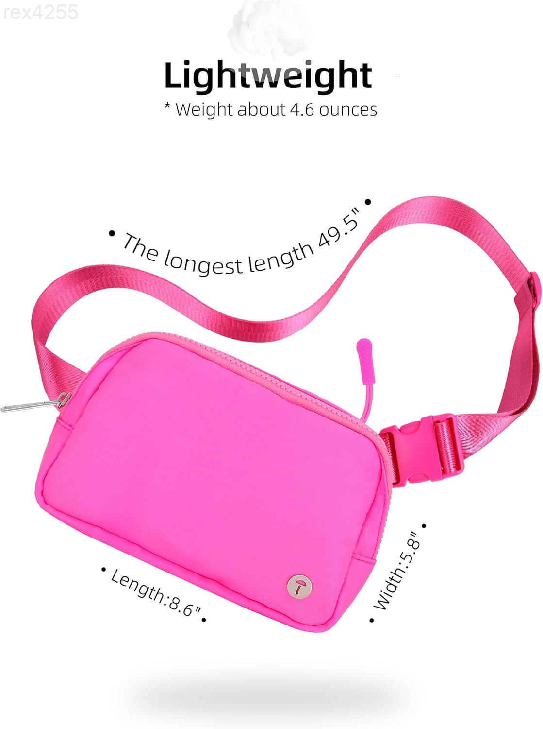 Belt Bag For Women Girls Kids Fanny Pack Fashionable Waist Packs Crossbody Bag With Adjustable Strap Waterproof Hot PinkW250912