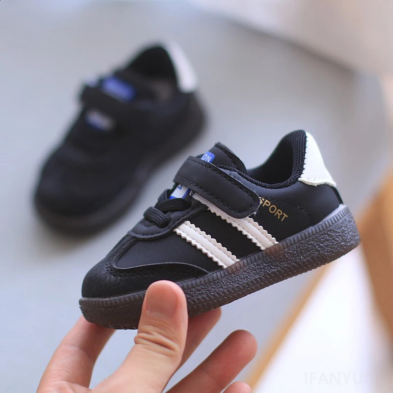 04Y Baby Shoes Spring Boys Casual Antislip Soft Soled Childrens Skateboard Shoe Breathable Girls Sports 250912
