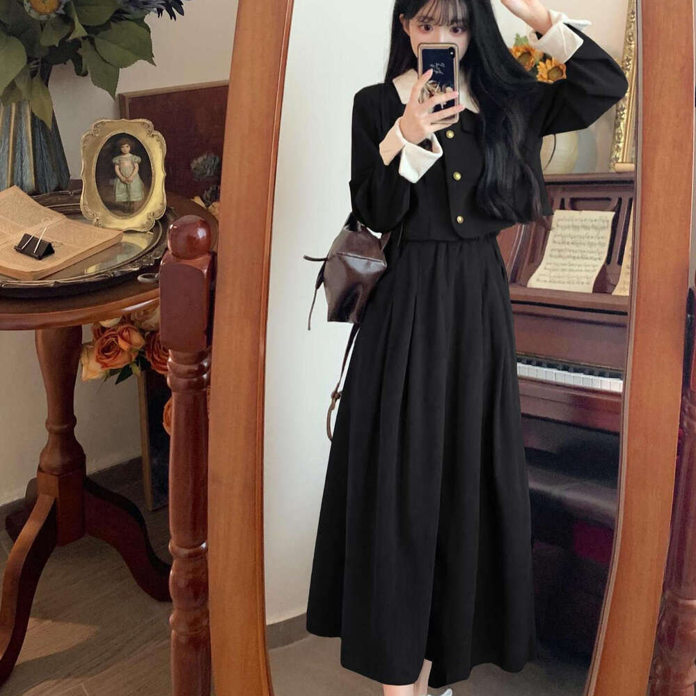 DHEssentials Plus Size French High-End Little Chanel Half Skirt for Women Early Autumn New Style Slimming Belly Covering Matching Set