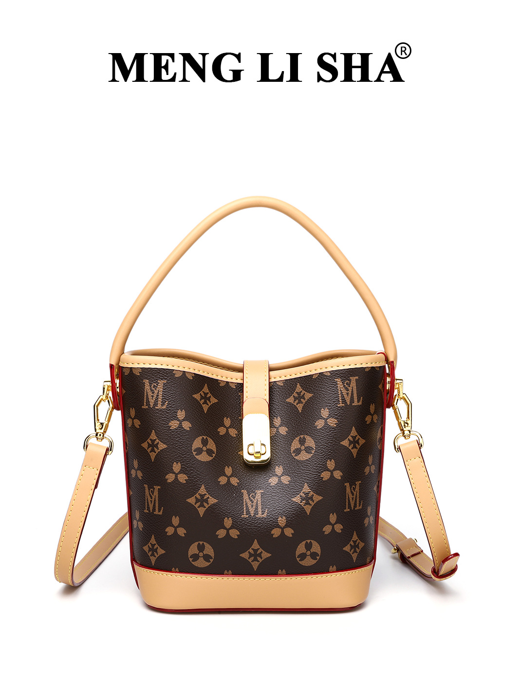 2025 Designer Bucket Bag for Women - Elegant Vintage Floral Print Top-Handle Shoulder Bag, Fashionable Crossbody Purse With Free Shipping