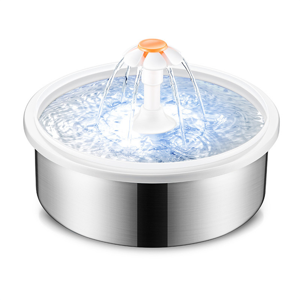 Pet Cat Water Drinking Fountain 2.2L Smart Cat Supplies 304 Stainless Steel Automatic