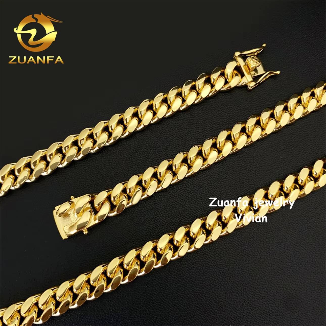 Moissanite Cuban 925 Sterling Silver Iced Out VVS Moissanite Clasp Hip Hop Jewelry Plain Cuban Necklace