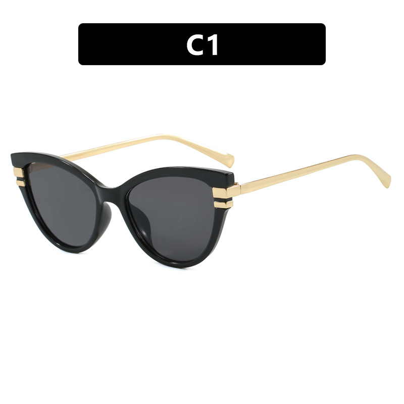 Triangle Cat Eye Sunglasses 2025 New Two Tone Retro Vintage Shades Women Men Fashion Sun Glasses Luxury Acetate Eye wear