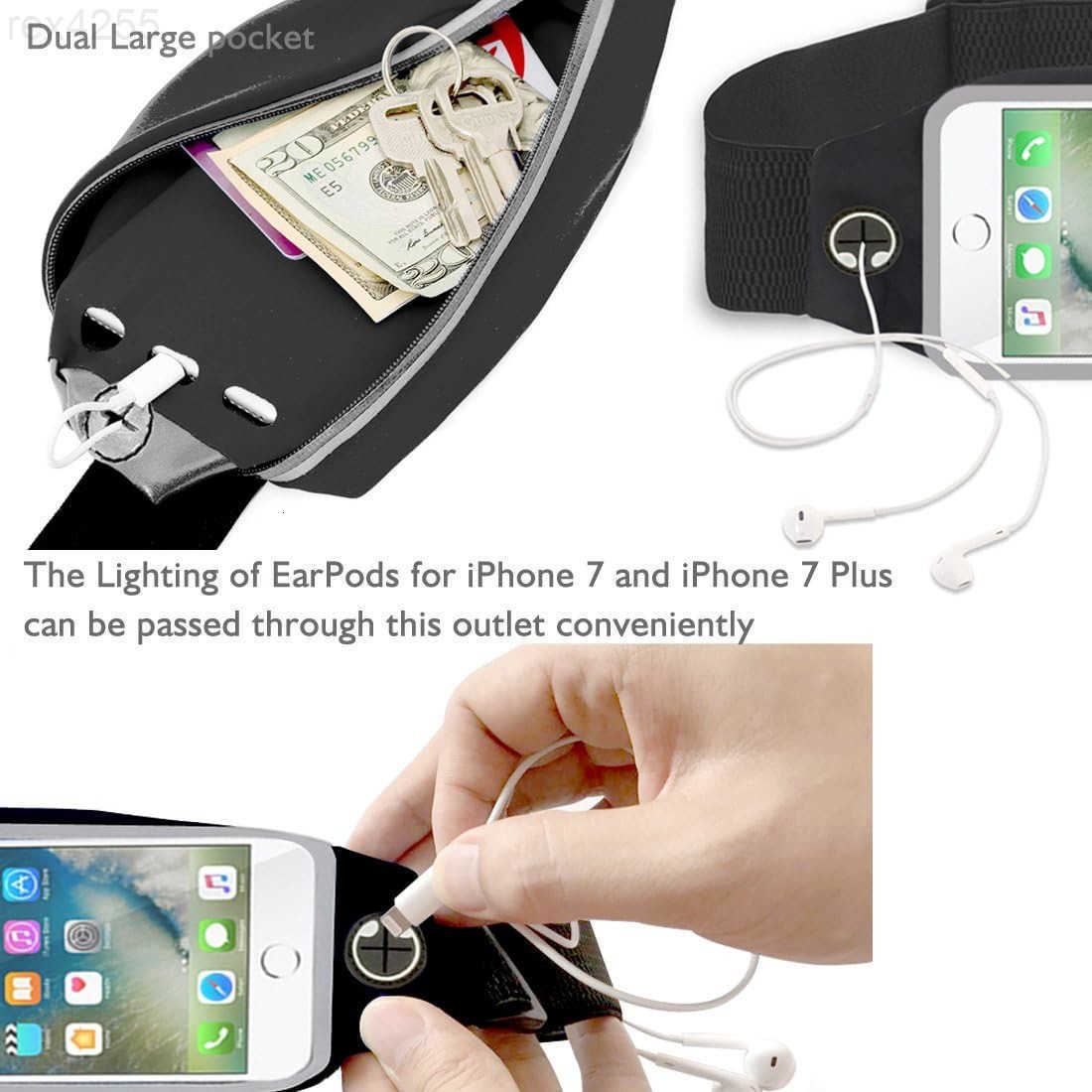 Fanny Pack Running Belt Waist Phone HolderBag Women Men for iPhone 15 14 13 12 11 pro MaxXs MaxXRX876s Plus 6SE for Galaxy SANote Gym Workout Fitness 