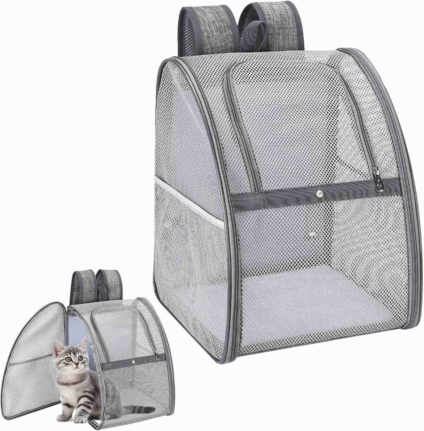 cat Backpack Lightweight Foldable EscapeProof Design for Small Dogs Cats Air Travel Approvedcat Backpack CarrierTravel and Daily Use pet CarrierW25091