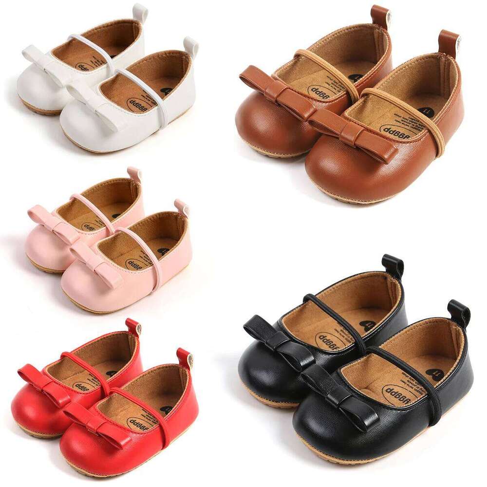 Baby Girl New Autumn Bowknot Rubber Soft Sole Non-Slip Toddler Shoes