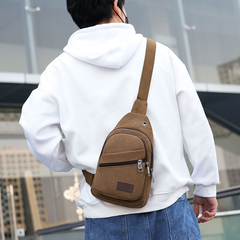 Men S Free Shipping Chest Bag Designer Bag Large Capacity Canvas Wear Resistant Fashion Crossbody Bag Single Shoulder Luxury Bag Men S Bag Wallet Orga
