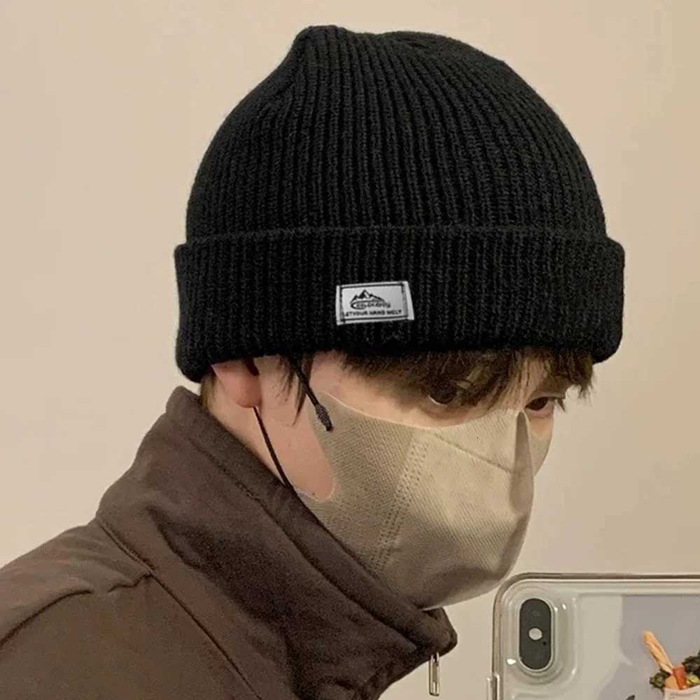 2In1 Mask Beanies Hat Men Winter clava Hats Knitted Hats Fashion Fl Face Ski Bonnet Tactical Cycling Earmuffs Knitted G250910