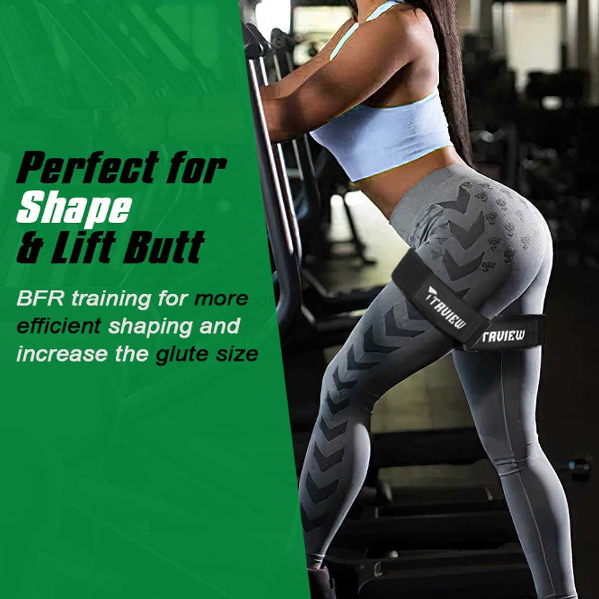 Bands for Women Glutes Hip Building Blood Flow Restriction Bands BFR Bundle Booty Bands Best Fabric Resistance Bands for Exercising Your Butt Squat Th