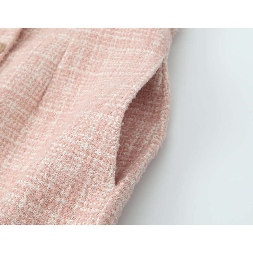 DHEssentials 2025 Summer New French Style Small Fragrance Button Decor Strap Vest + High Waist Elegant Half Skirt Two-Piece Set