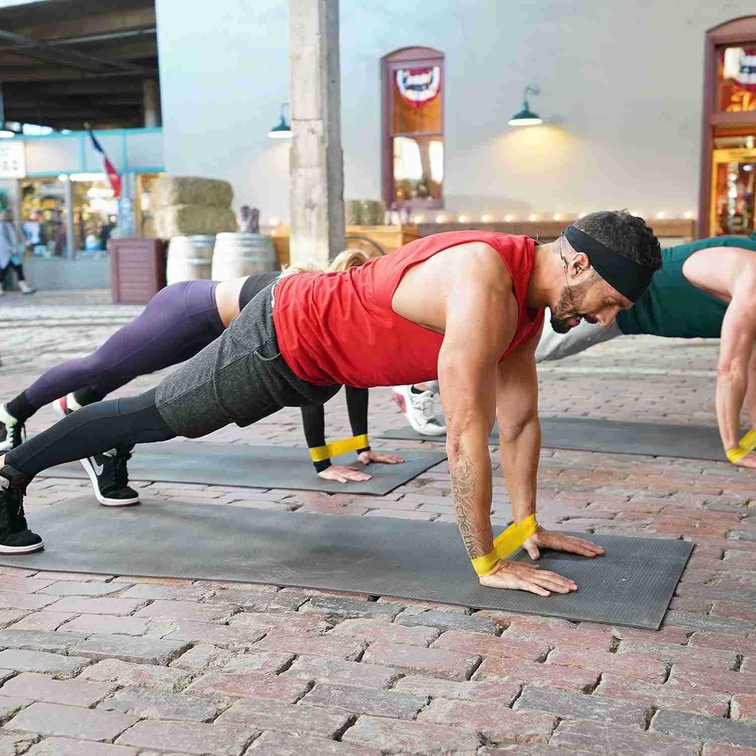 Resistance Bands for Booty and Thigh Workouts Unisex Strength Workout Exercise Loops for Women Men Light Medium Heavy Resistance LEvels 12 Inch 3 Pack