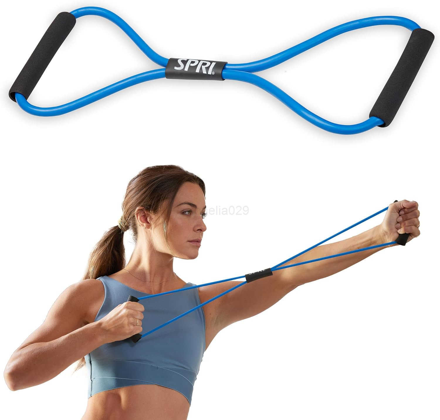 Ultra Toner 8 Resistance Band with Padded HandLEs Great for Stretch Exercise FitnESS Training Yoga Resistance Weights Therapy Gym or Home Workout Equi