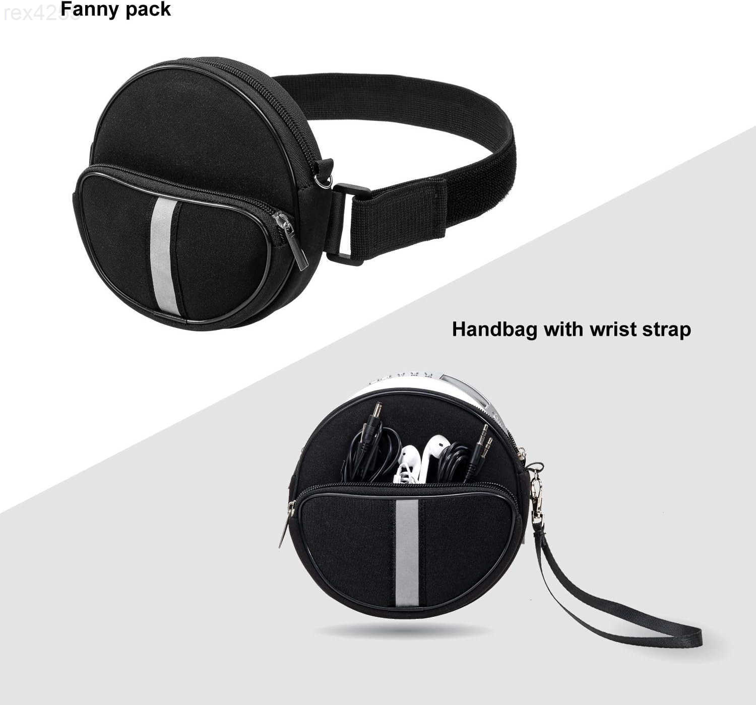 Player Portable CaseWaterproof CD Player Fanny Pack with Wristlet Hand Strap Compatible with HOTTGuerayNAVISKAUTOJinhooJensenMonodeal Portable CD PlW2