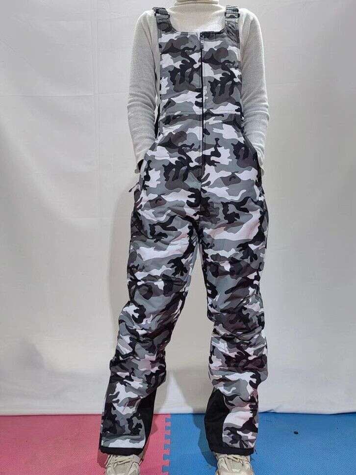 Insulated Ski Pants Overalls Ripstop Warm Insulated Snowboard Overalls Comfortable Snow Bibs Ski Pants For Men & Women
