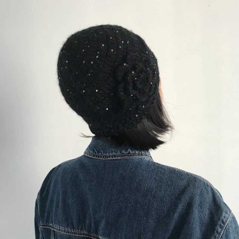 Designer New Crochet Knitted Hat Spring Autumn Thick Line Handmade Winter Fa Vintage Fashion Beanies Hat Y2k Girls G250910