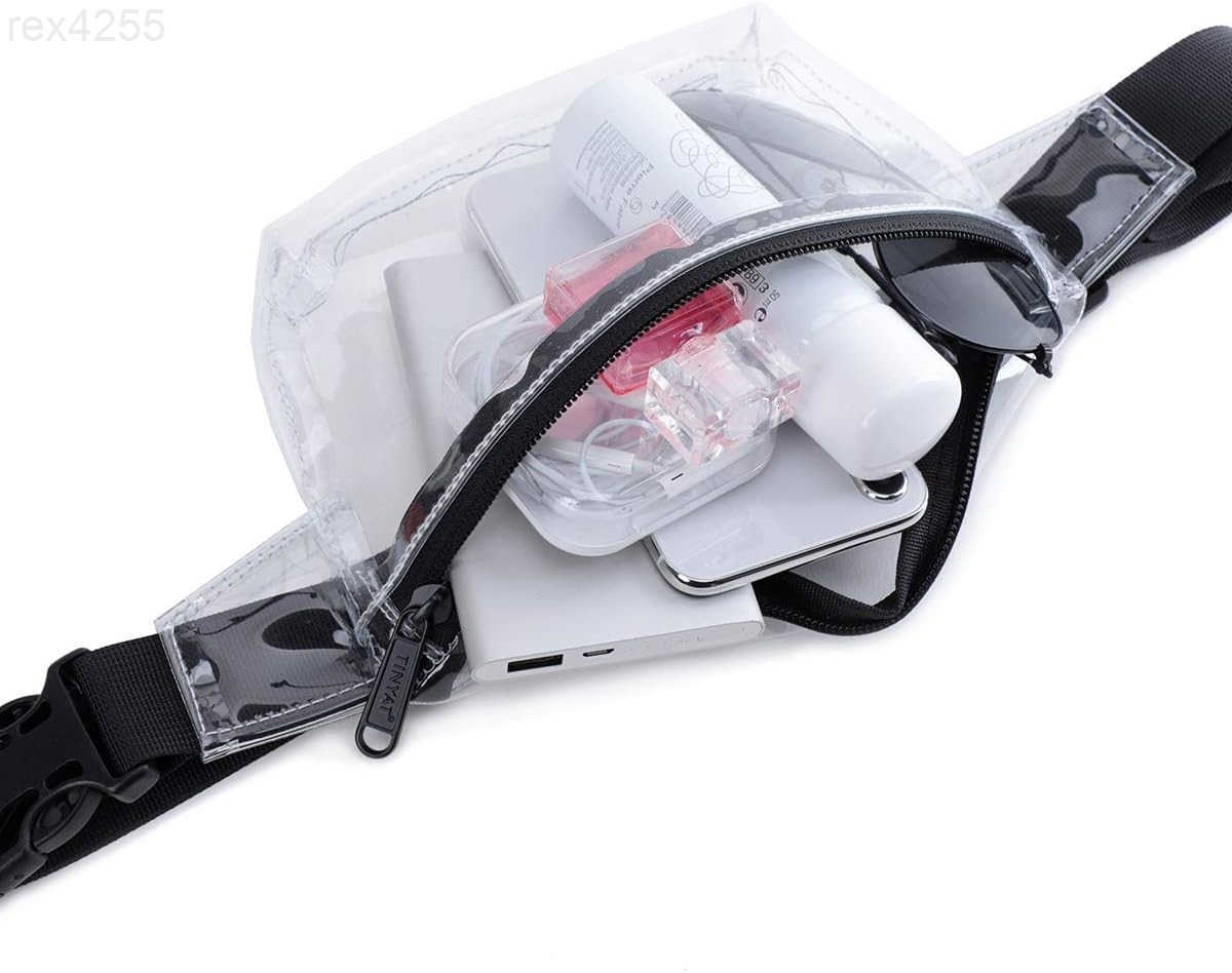 Small Clear Fanny Pack Stadium Approved for WomenTINYAT Clear Belt Bag for Waterproof Mini Waist Pack for Concerts SportsW250912