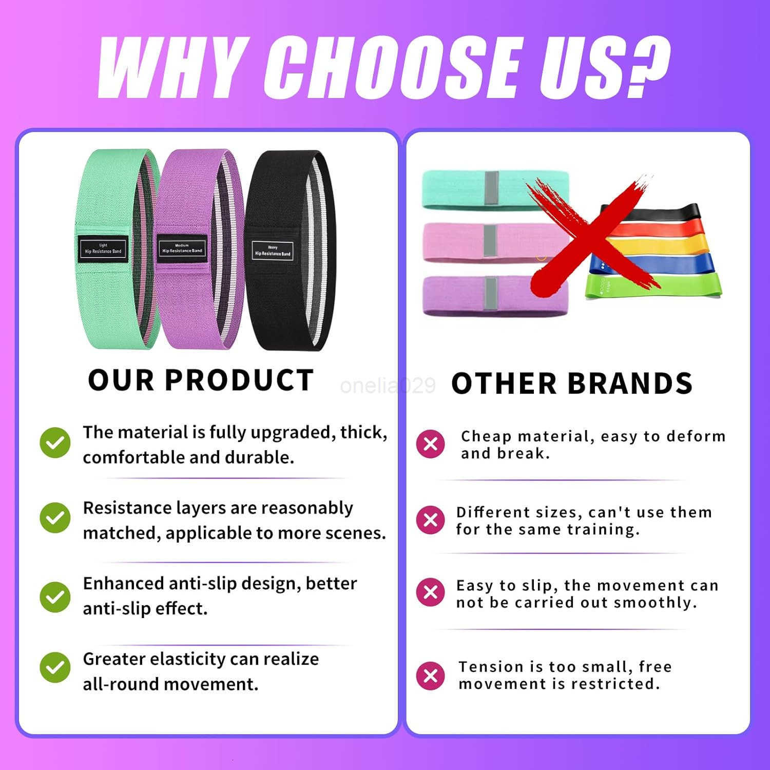 Fabric Resistance Bands SetExercise Bands for Legs and BootyDifferent Levels Elastic Bands for YogaPilatesHome FitnessStrength TrainingPhysical Ther W