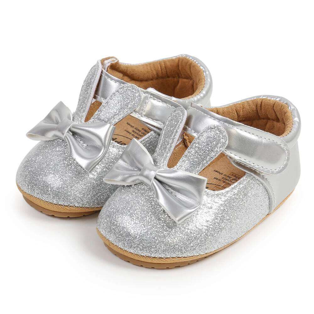 Baby Girls Rabbit Princess Spring and Autumn Soft Bottom Indoor Outdoor Walking Shoes