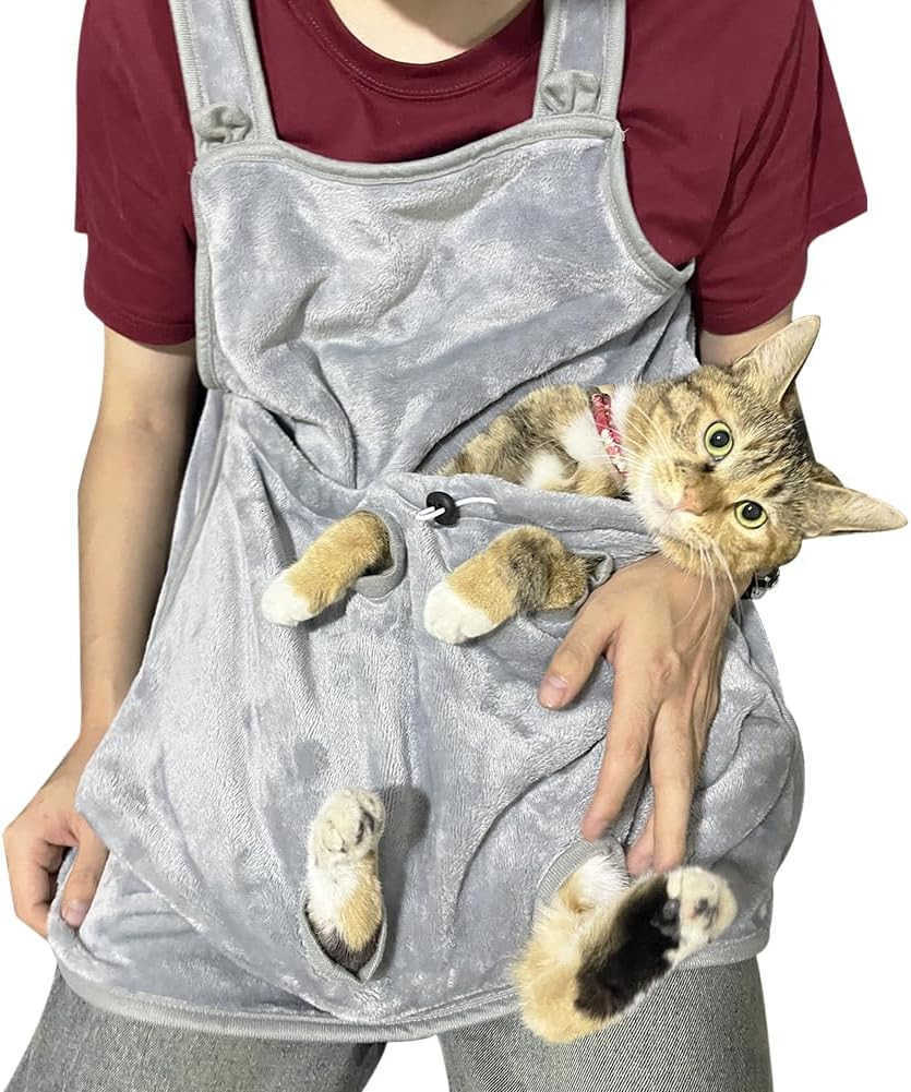 Pet Adjustable Cat Apron Carrier with Holes Pet Carrier Sleeping Bag Pet Carrier Sling Cat Carrier Bag Cat Carrier Pouch for Small Sized AnimalsW25091