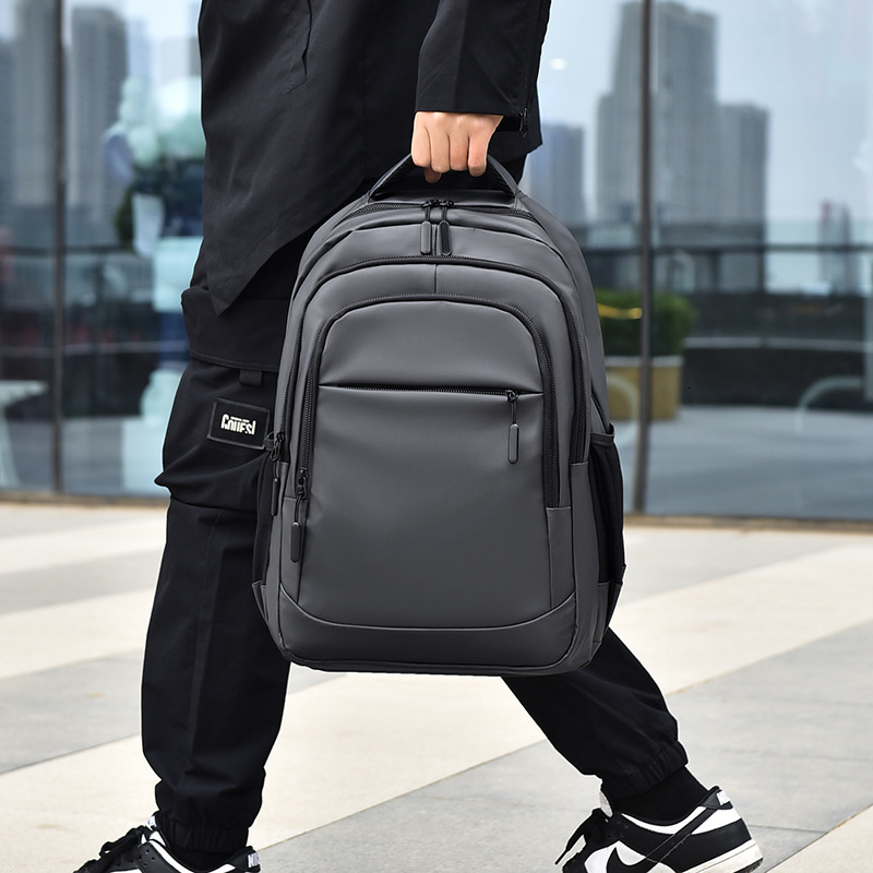 New Men S Business Backpack Luxury Bag Computer Casual Fashion Travel Trendy High School Designer Bag Student Free Shipping School Bag Travel Backpack