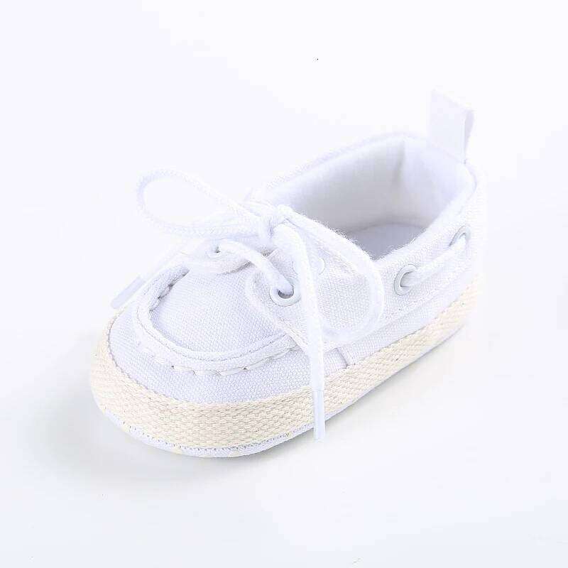 Classic Canvas Baby for Boys 0-1 Year Old Lace-Up Spring Autumn Soft Sole Comfortable Casual Walking Shoes