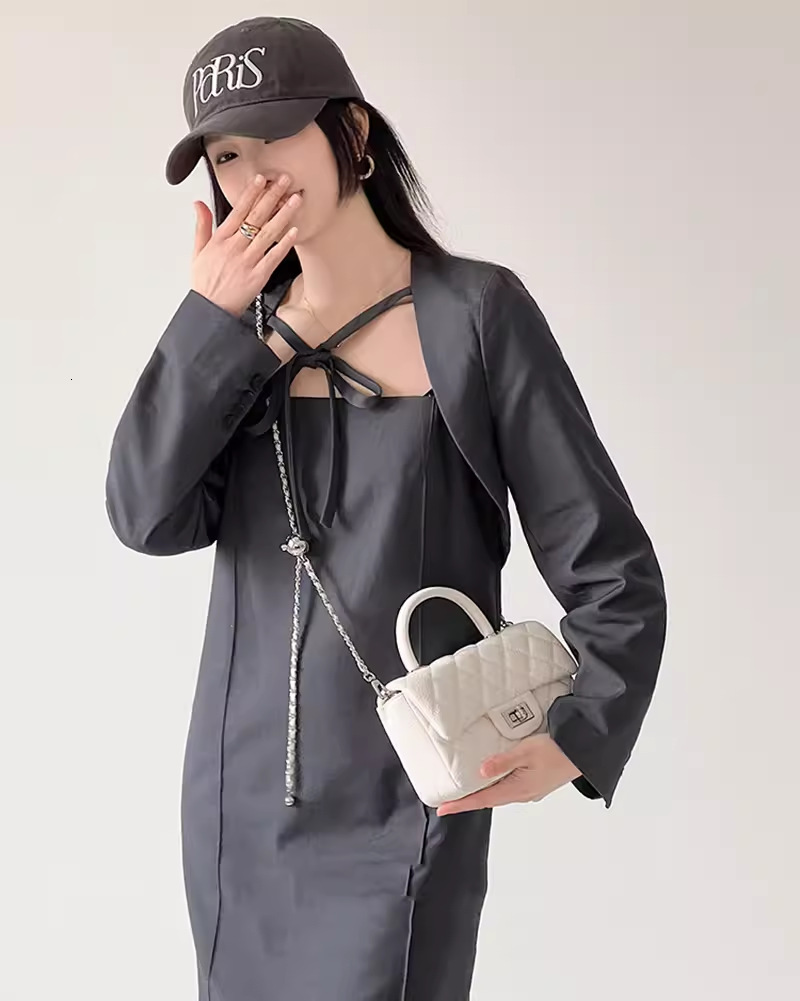 TB BHULAMTE Designer Bag Women's Bag 2025 New High-end Commuter Handbag Versatile Luxury Bag Quilted Chain Small Square Bag Shoulder Crossbody Ba