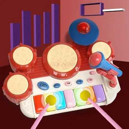 Baby clapping drum Baby toy clapping drum Childrens music 01 years old early education puzzle music drum Jazz drum C250912