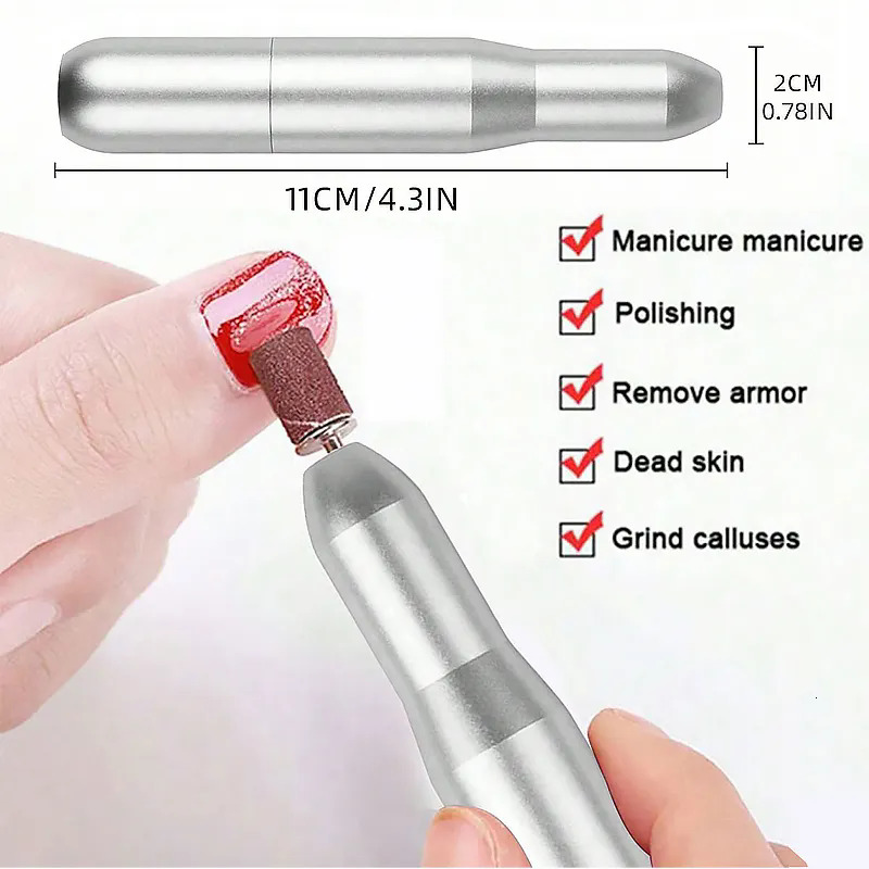 Professional Electric Nail Drill Machine Set Portable Manicure Mill Equipment Removing Dead Skin For Home Salon Nail Care