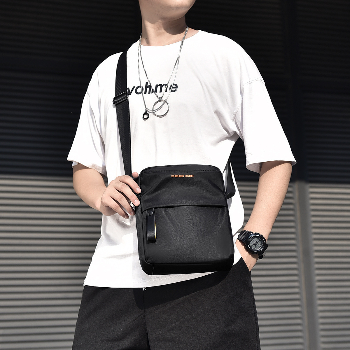 Men S Crossbody Bag New Fashion Large Luxury Bag Capacity Waterproof Casual Compact Convenient Designer Free Shipping Bag Storage Urban Travel Shoulde