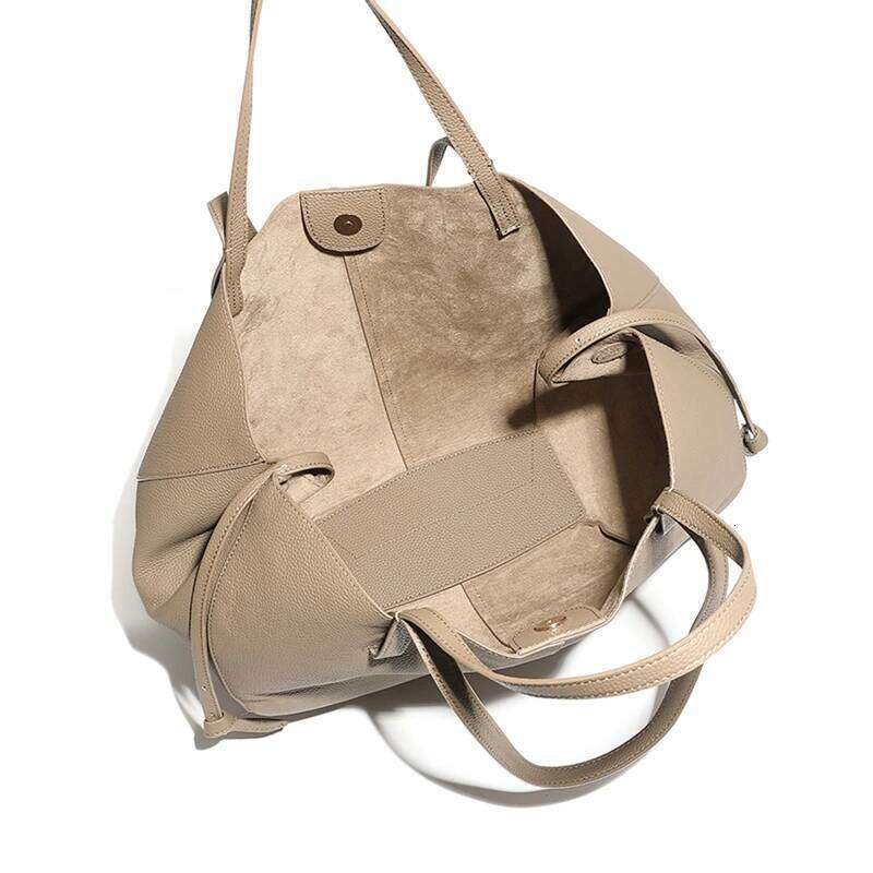 Hifashion 2 Pcs/Set Genuine Leather Tote For Women 2025 Designer Large Work Shoulder Bags Shopping Laies Handbags