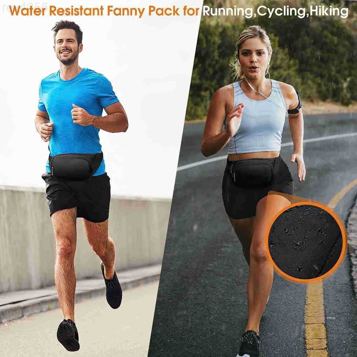 Large Fanny Pack for Women Men Syican Waist bag with 3Zipper Pockets Gifts for Enjoy Sports Traveling Workout Casual HandsFree crossbody bags Fits MAX